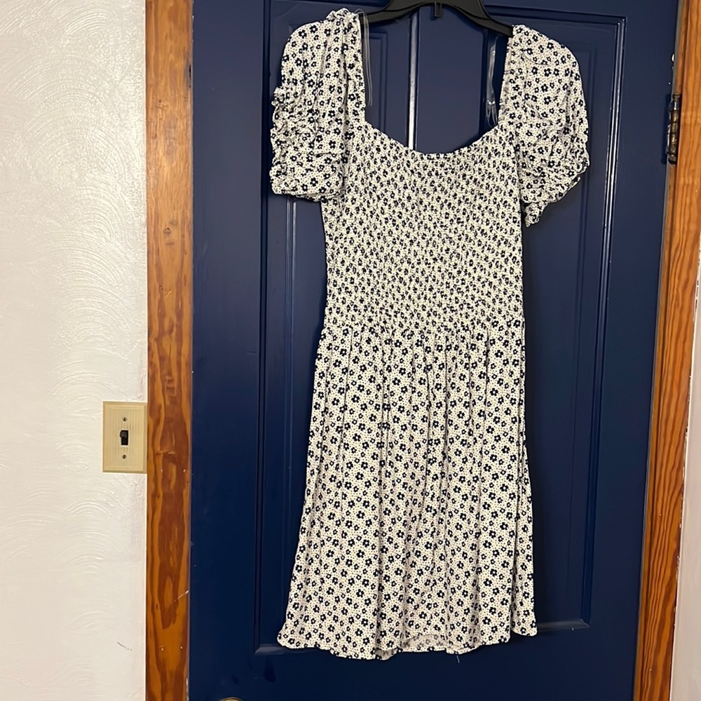 White and Blue Dress